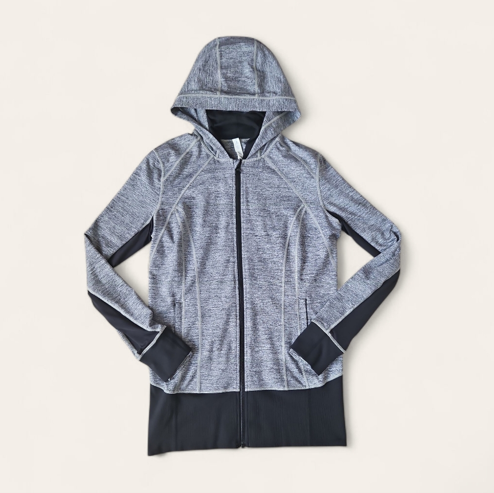 Lululemon Athletica Heathered Gray Zip-Up Jacket